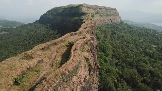 Vinchu Kada is a long finger of historic fortified rock cliff in India