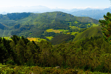 Picturesque landscape of Picos de Europa mountain range, Spain