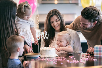 Baby Celebrates First Birthday
