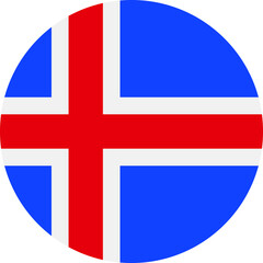 Naklejka premium iceland Flag Vector