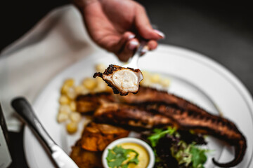 lamb chops on a grill