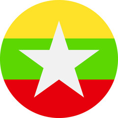 myanmar Flag Vector
