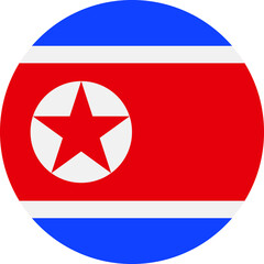 north korea Flag Vector