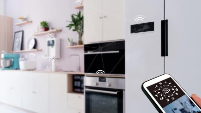 Smart home, operating system concept of future.