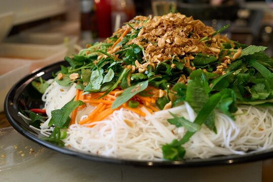 Fresh ingredients for vietnamese salad