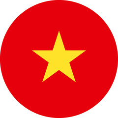 vietnam Flag Vector - obrazy, fototapety, plakaty