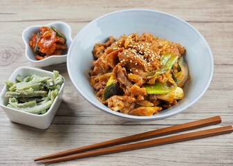 한국음식 제육볶음, 요리, 반찬