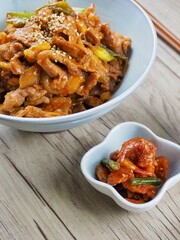 한국음식 제육볶음, 요리, 반찬