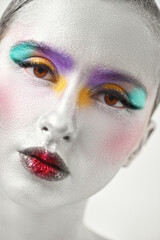 creative colourful makeup