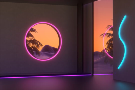 Neon pool