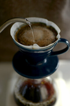 Closeup of drip coffee