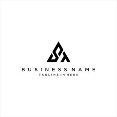 Triangle Logo Design with ST Initials .Modern Abstract Letter Symbol for Business, Branding, and Corporate Identity with Minimalist and Elegant Style.