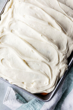 white chocolate sheet cake