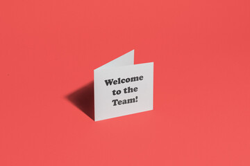 Card titled Welcome to the Team