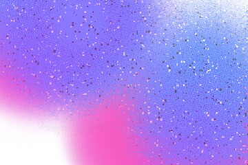 Fototapeta premium Abstract pastel bright colored holographic screen dots grainy gradient textured wide banner header background texture. Colorful digital grain with soft noise effect pattern. Lo-fi trendy spring art
