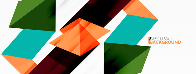 Obraz premium Creative geometric wallpaper. Abstract ribbon style line composition. Techno business template for wallpaper, banner, background or landing