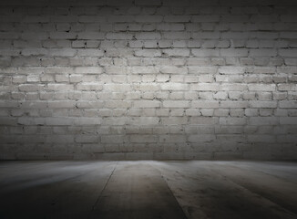 old interior with brick wall