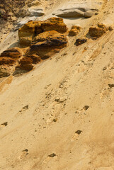 Texture of rocks, sand and stone, Martha's Vineyard