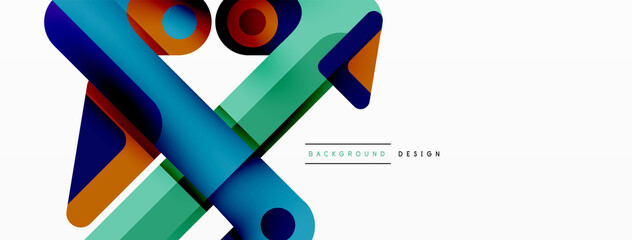 Colorful dynamic stripe composition. Lines geometric creative abstract background for wallpaper, banner or landing