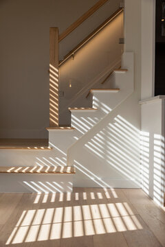 Beautiful Light on Stairway in Modern Contemporary house 