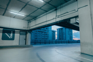 Empty Garage- parking lot