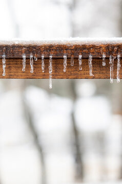 Icicles hanging