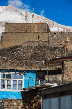 Ancient settlement in the mountains, Xinaliq, Azerbaijan