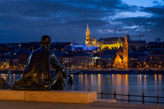 Fisherman's Bastion in Ukrainian colors - Budapest’s solidarity