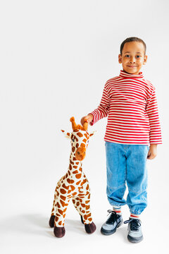 Boy and Giraffe 