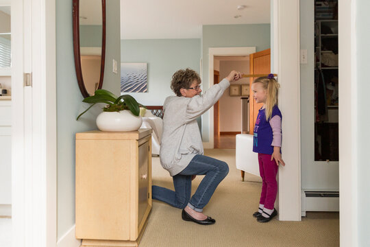 Active Senior lifestyle with grandmother and granddaughter 