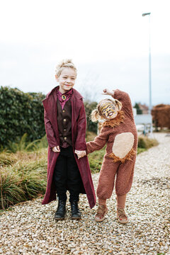 Kids in costumes  for Carnival