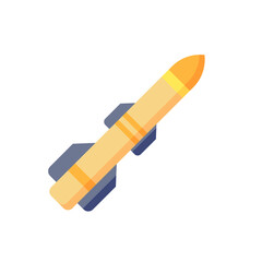 Missile rocket vector icon. filled flat sign for mobile concept and web design. Space rocket filled icon. Symbol, logo illustration. Vector graphics
