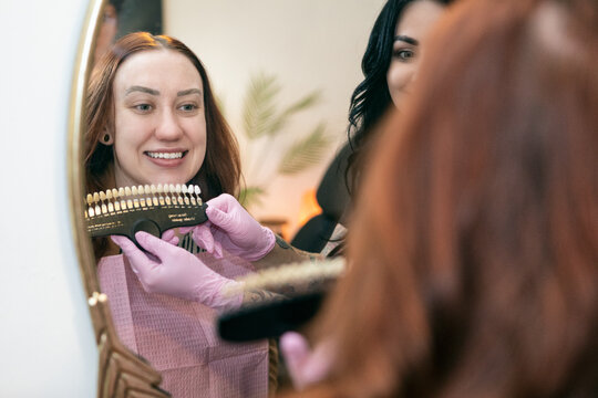 Smiling After Whitening Procedure