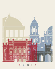 Cadiz skyline poster © Paulrommer