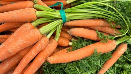 carrot fresh harvest fruit fruits on the counter of the market store healthy meal food diet snack copy space food background keto or paleo diet veggie vegan or vegetarian food