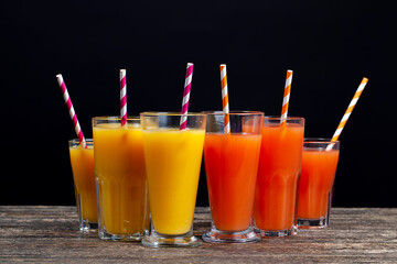 citrus natural real juice from red ripe and juicy grapefruit