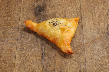 Samosa Asian pastry with meat
