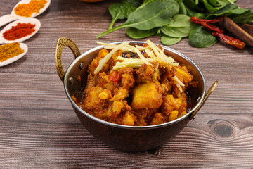 Indian cuisine - Aloo Goby curry