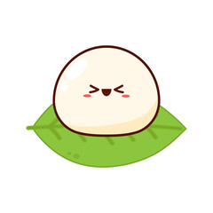 Mochi icon vector. Mochi logo design. Japanese rice dessert.