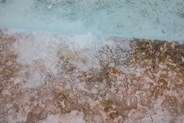 Travertine terraces in Pamukkale, Turkey