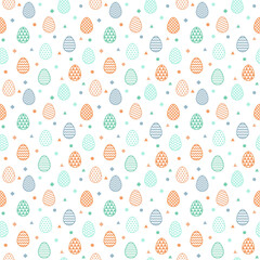 Easter eggs. Concept of a seamless pattern. Vector