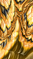 Ornate colourful and digitally generated 3D background