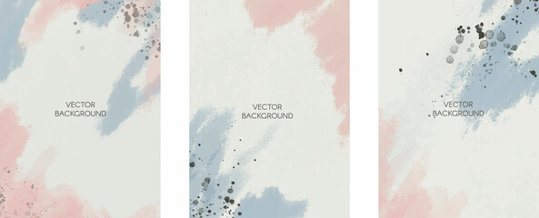Set of vector abstract universal background with copy space for text	