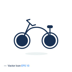 Bike icon on white background, Bicycle Icon