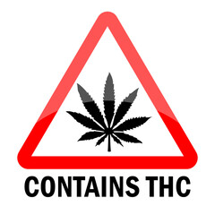 Contains thc warning sign - 497689056