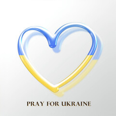 ウクライナに平和を。ウクライナのために祈る。