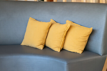 comfortable pillows decoration on sofa