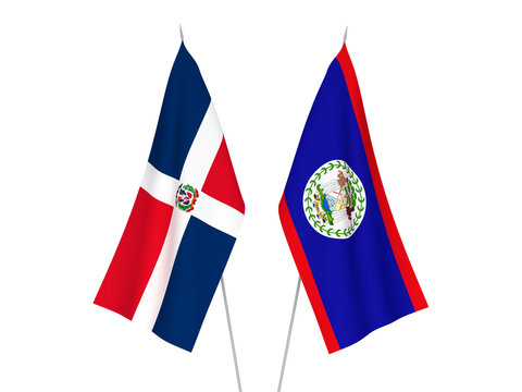 Dominican Republic and Belize flags