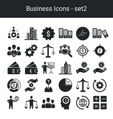 Business icons set