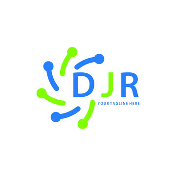 DJR logo design initial creative letter on white background.
DJR vector logo simple, elegant and luxurious,technology logo shape.DJR unique letter logo design. 